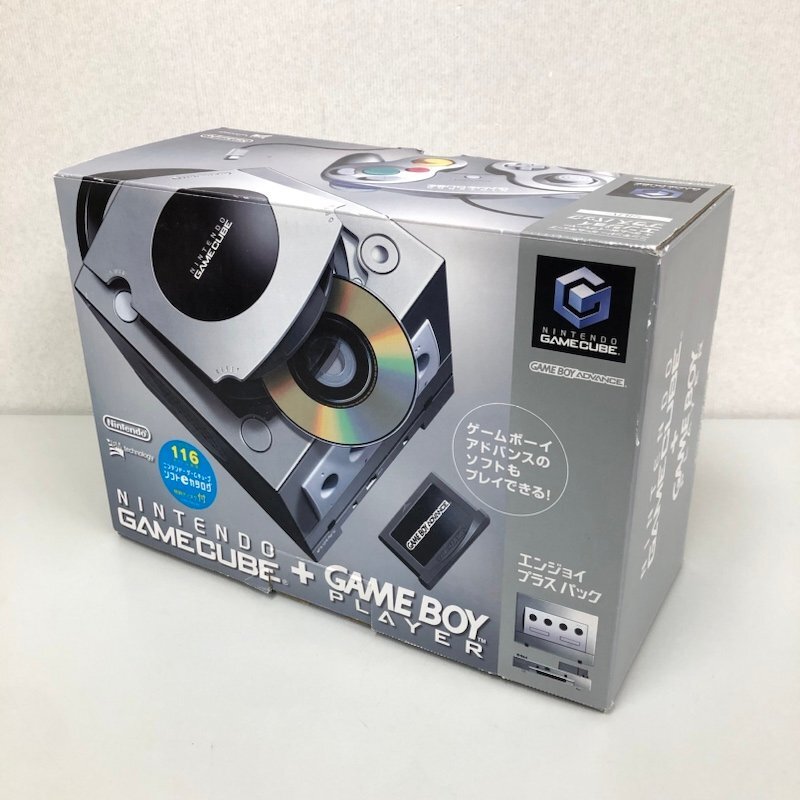 ニンテンドー ゲームキューブ ＋ ゲームボーイプレーヤー エンジョイプラスパック DOL-001 シルバー 本体美品 240510SK270314