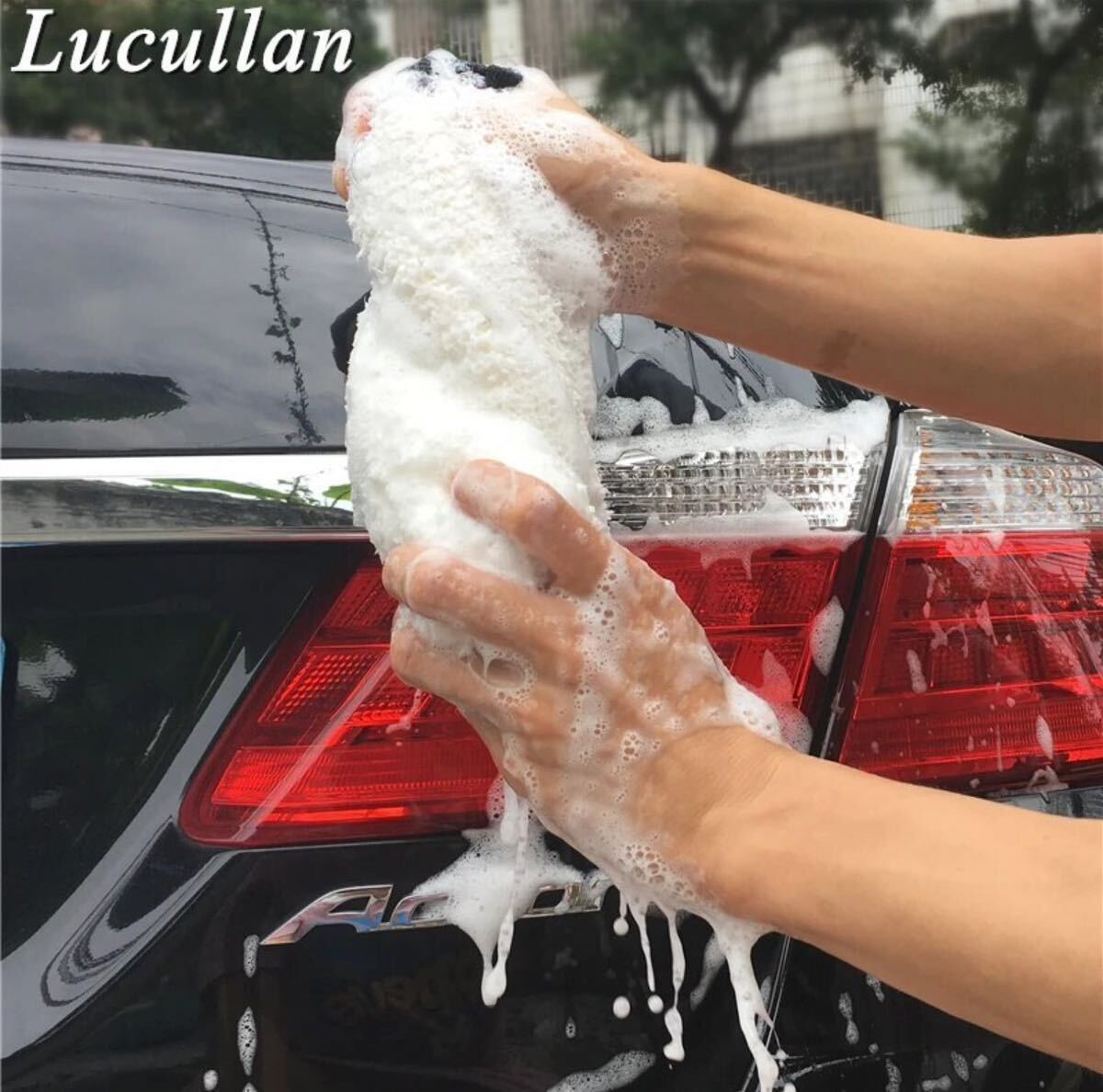 Lucullan ウォッシュミット 洗車ミット パッド 高品質_画像5