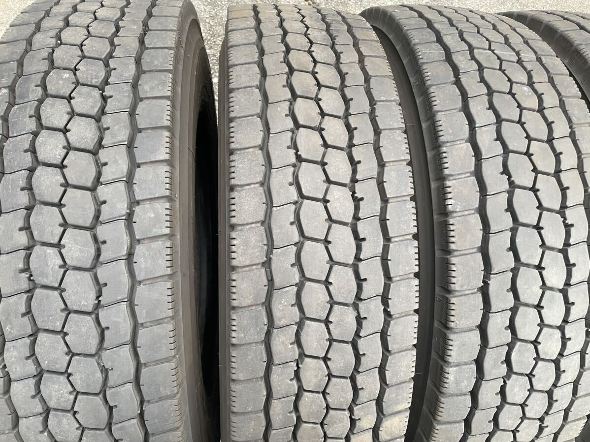 225/80R17.5 6本 ブリヂストン M888 ミックス 4トン 送料無料 屋内保管 良品 バリ山_画像3