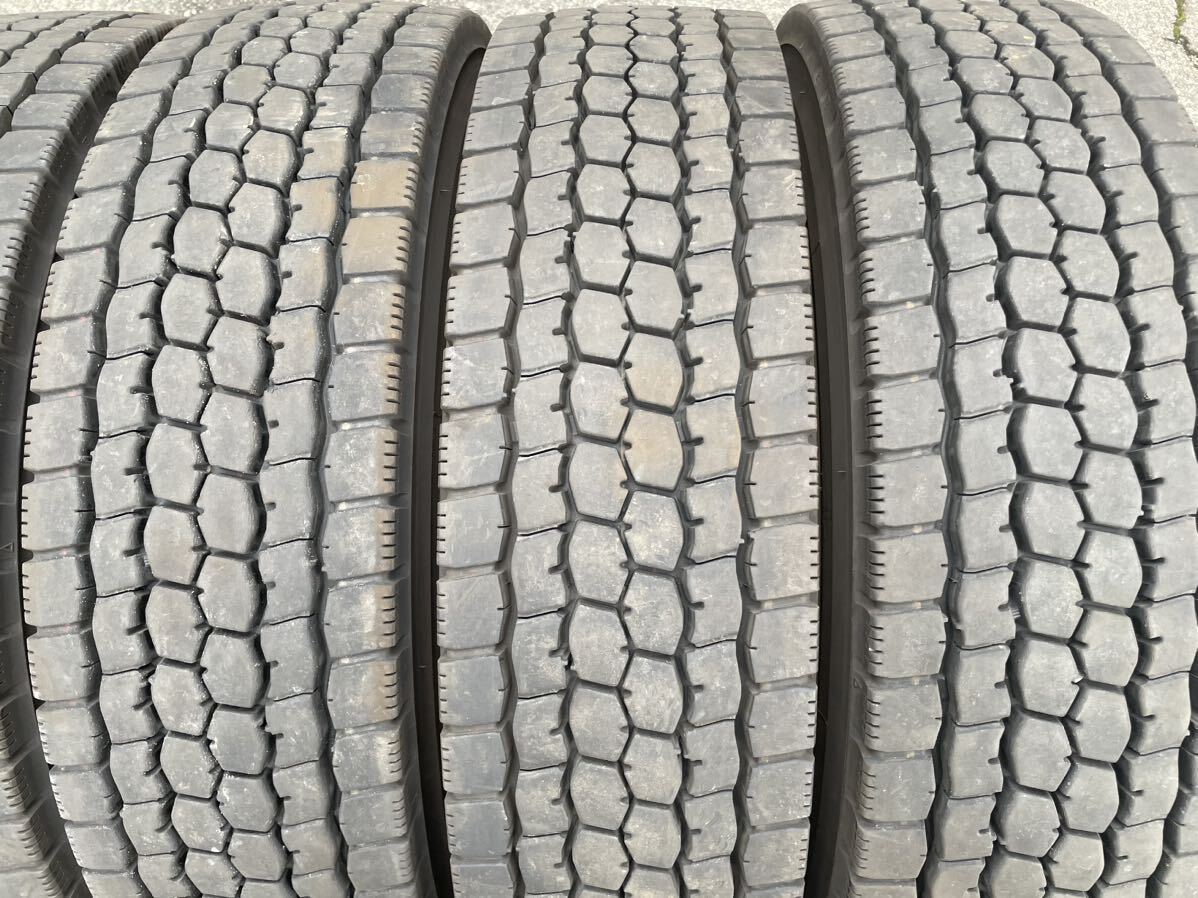 225/80R17.5 6本 ブリヂストン M888 ミックス 4トン 送料無料 屋内保管 良品 バリ山_画像2