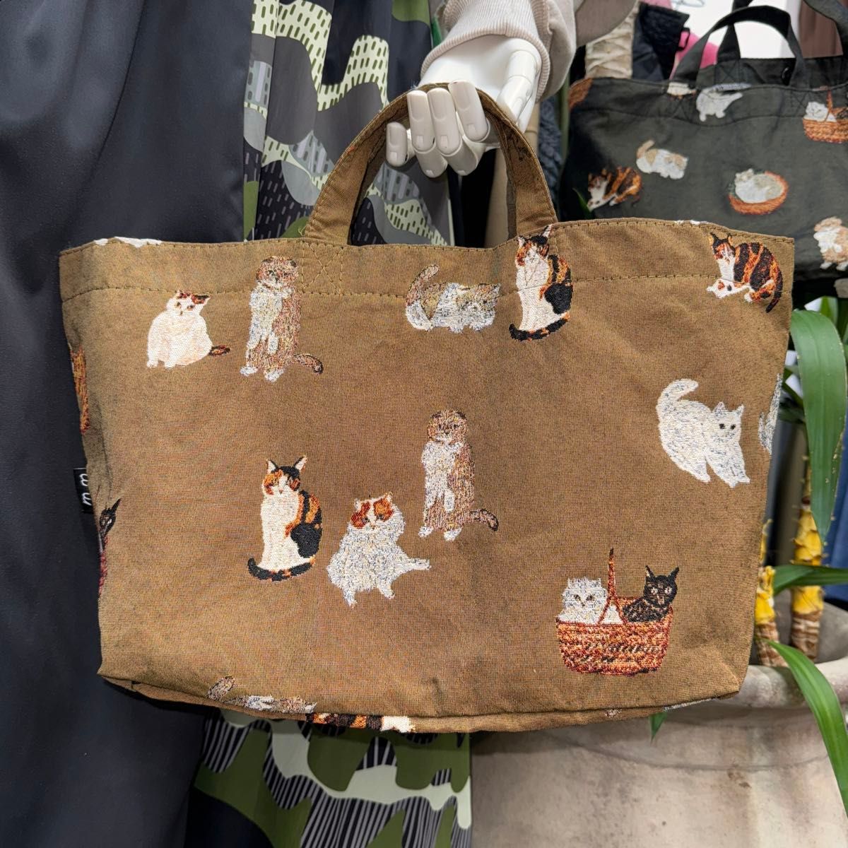 Matsuo Miyuki Boat and Tote Cats 松尾ミユキ猫トートバッグ　松尾ミユキトートバッグ　松尾ミユキ　猫