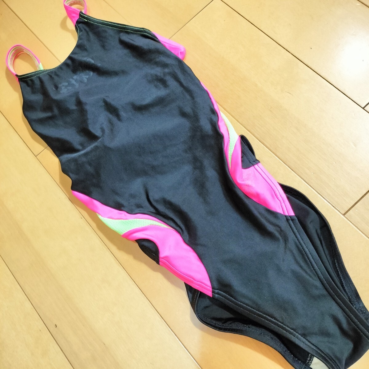 アシックス　競泳水着　Mサイズ　ハイレグ　マーキング　宝塚東