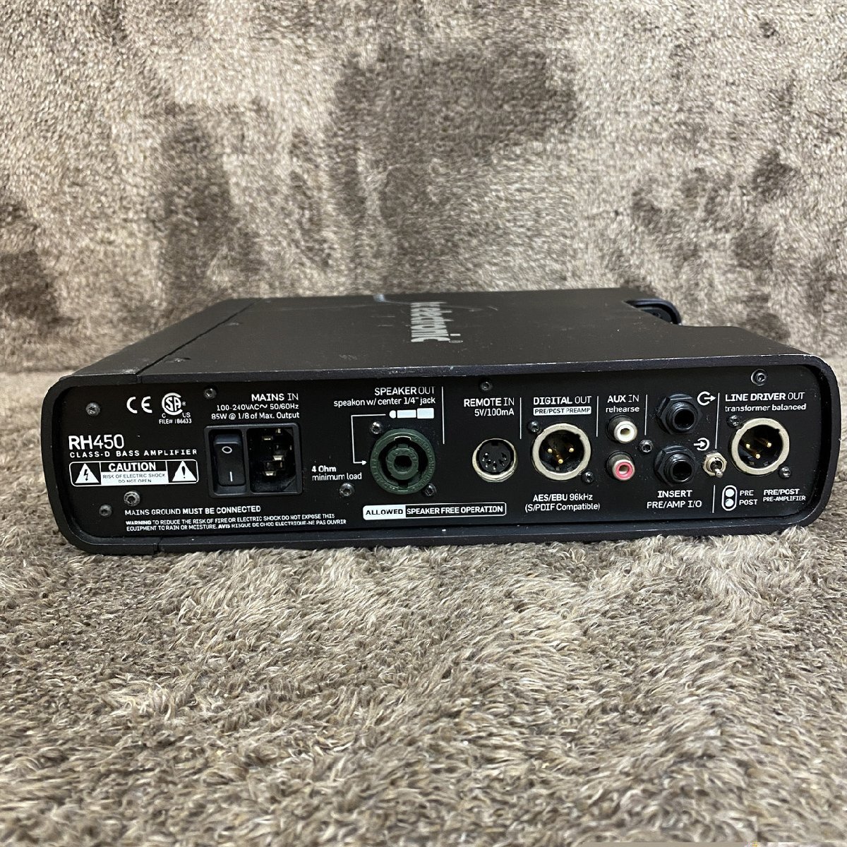 〇【中古】tc electronic RH450 ベースアンプ ヘッド 同梱不可 1円スタートの画像4