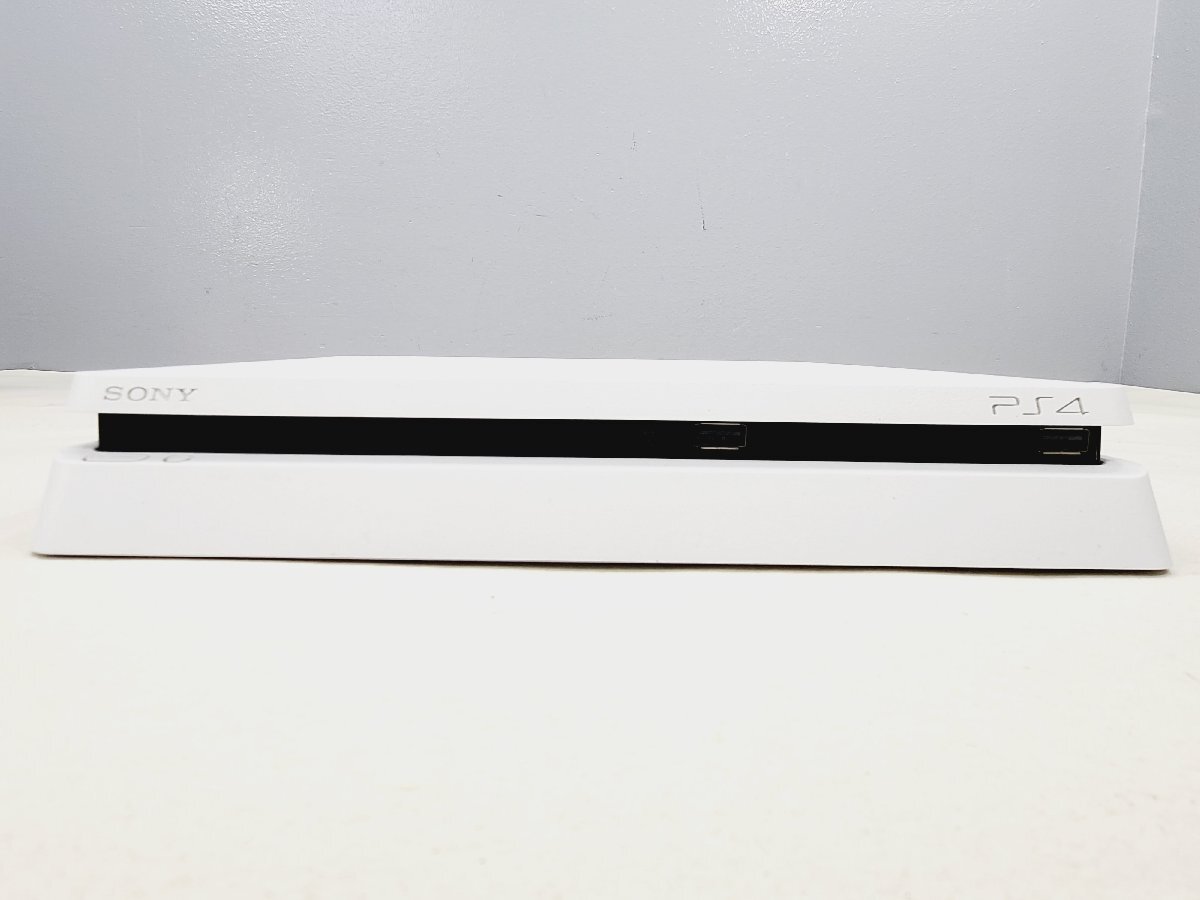 ◇【1】初期化済み SONY PS4 Slim CUH-2100BB02 グレイシャー・ホワイト 1TB 箱無し 同梱不可 1円スタートの画像4