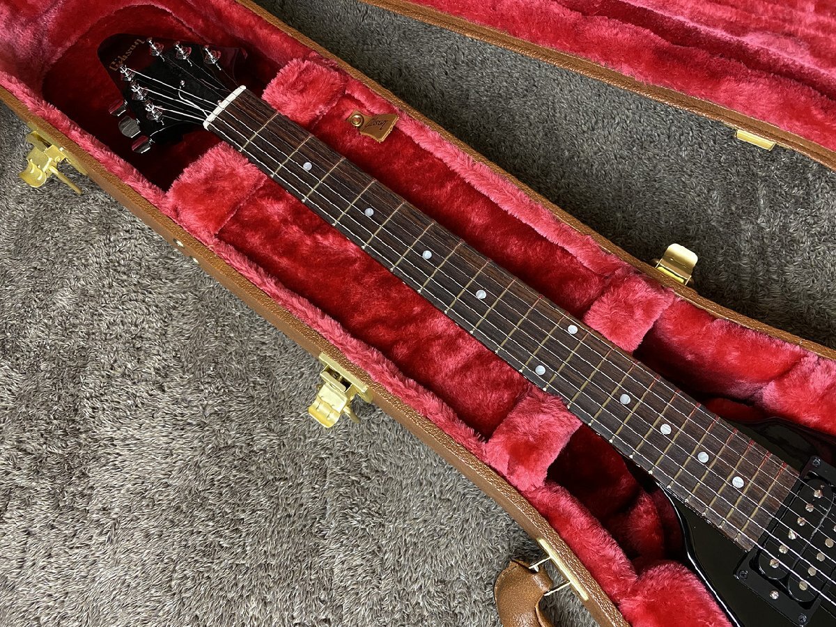 0[ новый товар ]Gibson 80s Flying V Ebony Gibson flying V черный включение в покупку не возможно 1 иен старт 