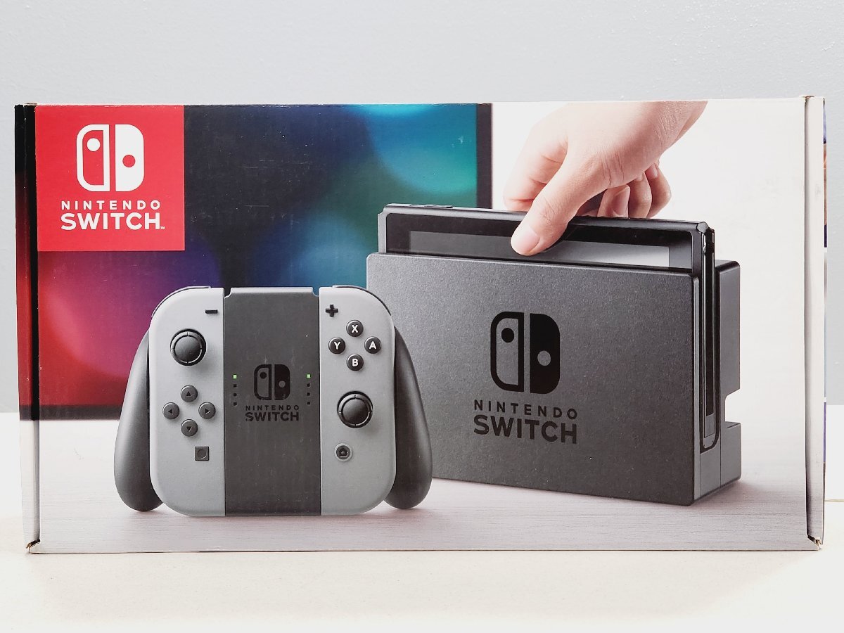 ☆【1】初期化済み Nintendo Switch/ニンテンドースイッチ 旧型 ジョイコン欠品 同梱不可 1円スタート_画像1