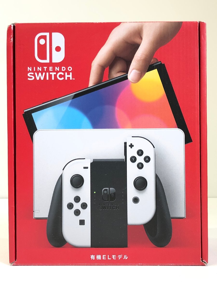 ^[3] the first period . ending Nintendo Switch/ Nintendo switch have machine EL model Joy navy blue white including in a package un- possible 1 jpy start 