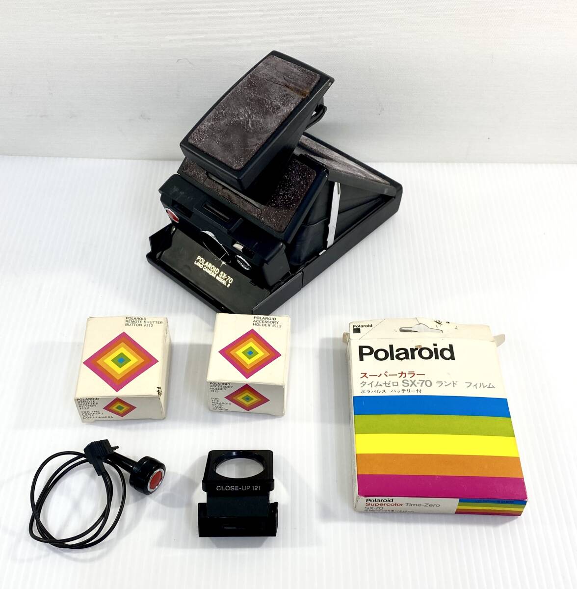 1 jpy start ** summarize Polaroid Polaroid SX-70 LAND CAMERA MODEL 2 operation not yet verification Junk 