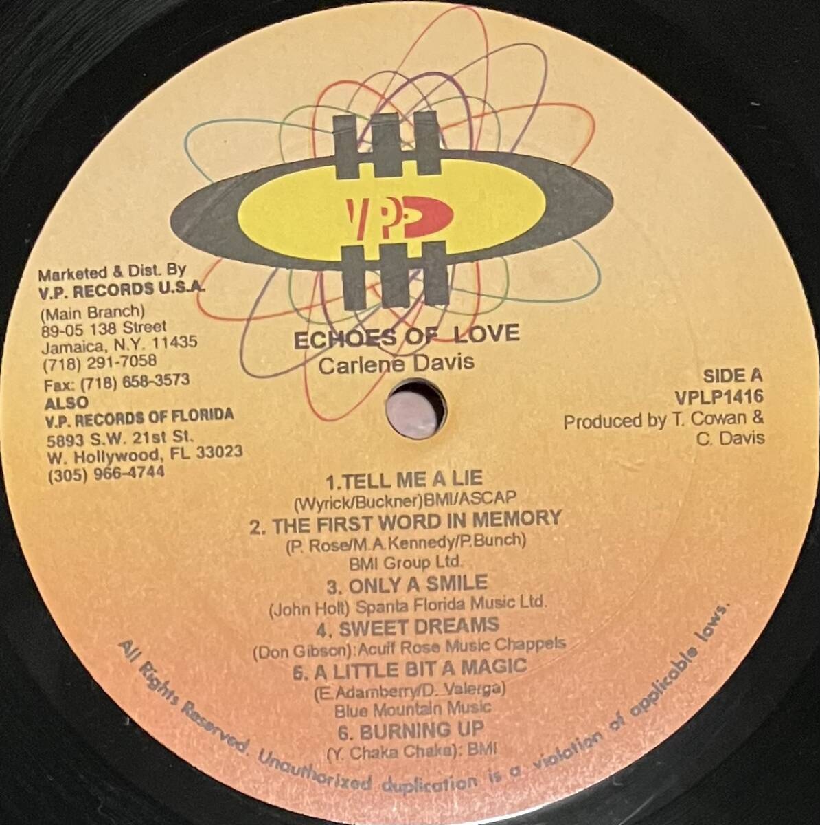 [ LP / レコード ] Carlene Davis / Echoes Of Love ( Reggae / Soul / Gospel ) VP Records - VPLP1416 レゲエ ソウル ゴスペル_画像3