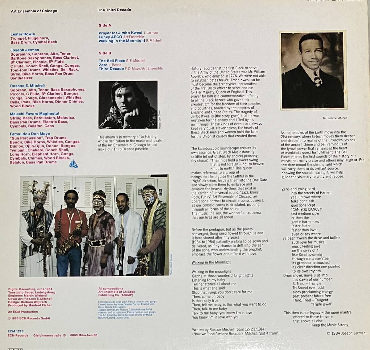 [ LP / レコード ] The Art Ensemble Of Chicago - The Third Decade ( Free Jazz / Avantgarde ) ECM Records - 25MJ 3461 フリー ジャズ_画像2