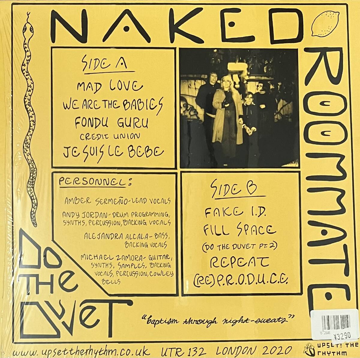 [ LP / レコード ] Naked Roommate / Do The Duvet ( Post Punk / Dub ) Upset! The Rhythm ポストパンク ダブ_画像2