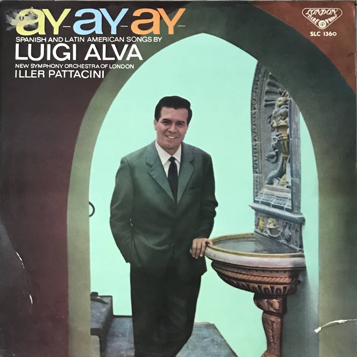 [ LP / レコード ] Luigi Alva, New Symphony Orchestra Of London, Iller Pattacini / Ay-Ay-Ay ( Latin / Classical ) London ラテン の画像1