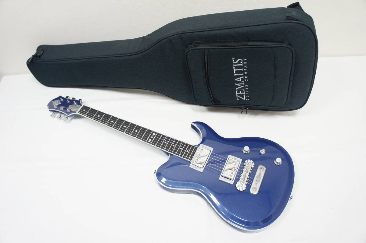 Zemaitis ゼマイティス SCW22 Dark Metallic Blue エレキギターの画像1