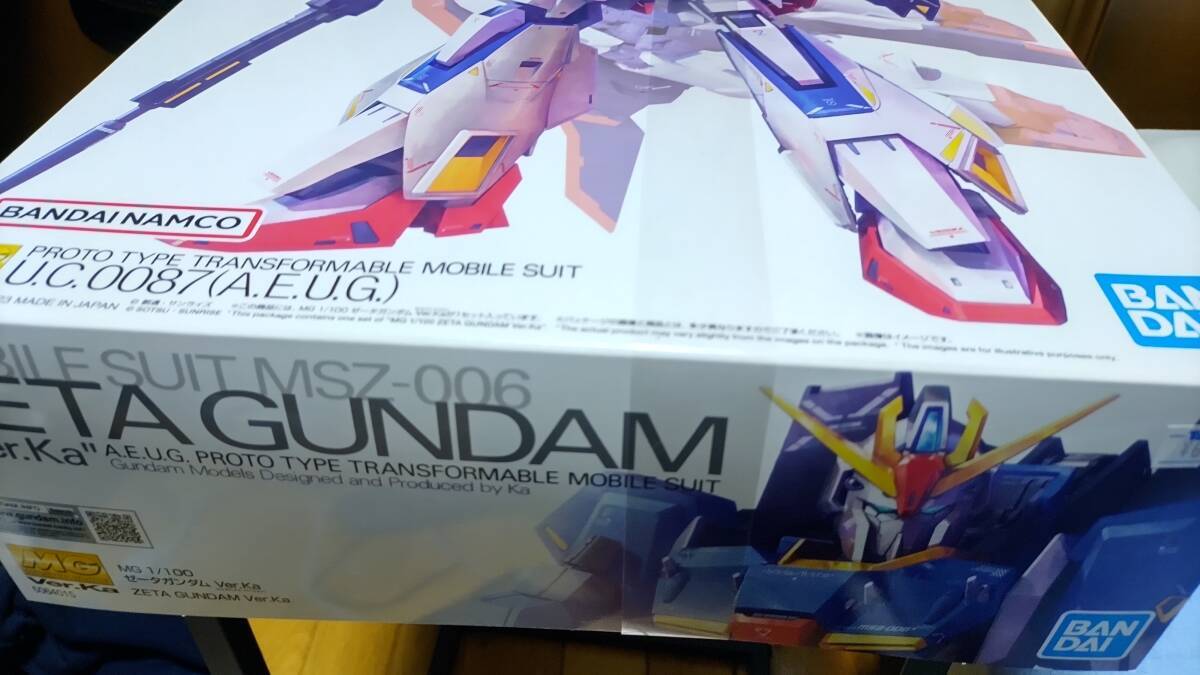 * новый товар нераспечатанный * Z Gundam Ver.Ka MG 1/100