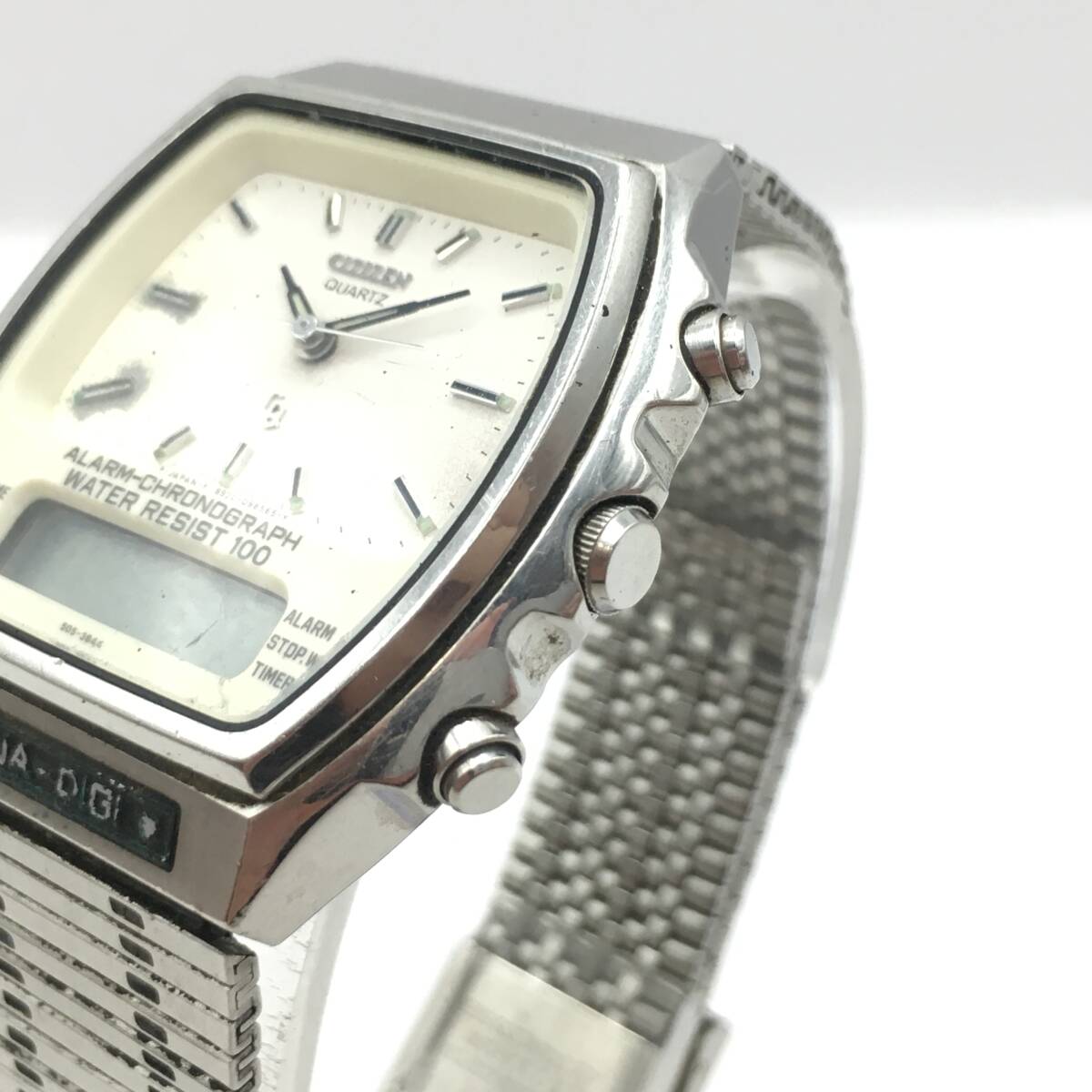 ○D241-160 CITIZEN/シチズン デジアナ文字盤 3針 メンズ クォーツ 腕時計 4-082206 TA_画像4