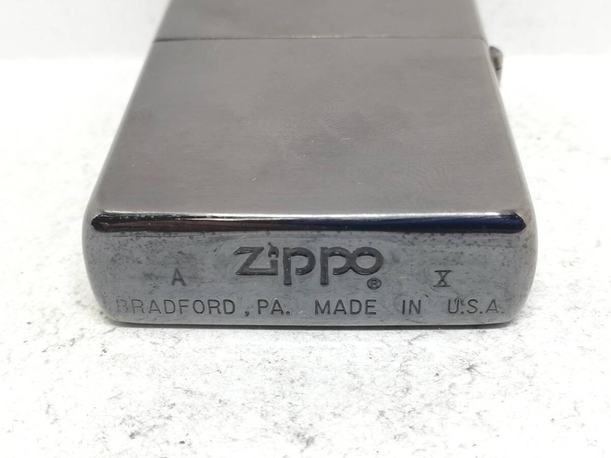 Q243-17　ZIPPO/ジッポー　オイルライター　TITANIUM COATING/チタンコーティング　A/Ⅹ【中古品】_画像7