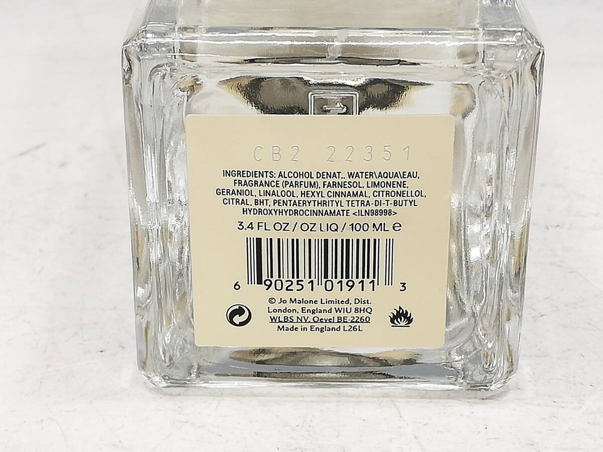 H243-65　JO MALONE/ジョーマローン　香水　イングリッシュ ペア―＆フリージア コロン　100ml　ほぼ満量【中古品】_画像6