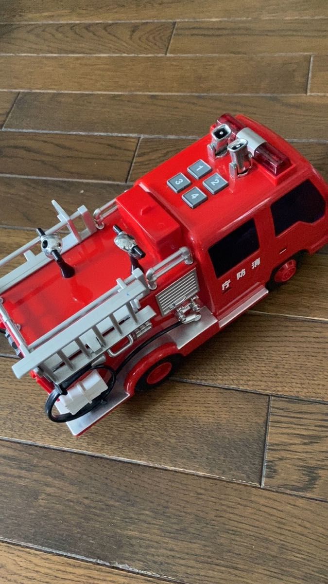 消防車　24cm 乗り物　おもちゃ　サイレン音　ToyC