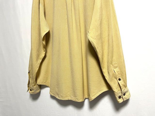1990's TOMMY BAHAMA waffle weave silk L/S shirt シルクシャツ _画像5