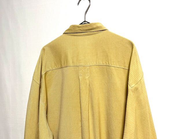 1990's TOMMY BAHAMA waffle weave silk L/S shirt シルクシャツ _画像4