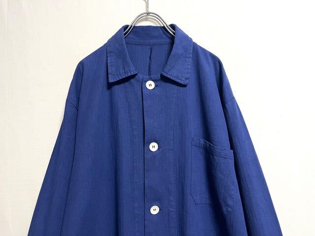 Unknown czech military type herringbone work coat ユーロワーク ショップコート アトリエコート_画像8