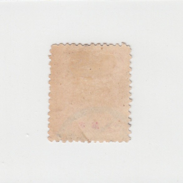 日本切手/支那加刷 菊切手 5銭/使用済・消印・満月印[S1754]_画像2