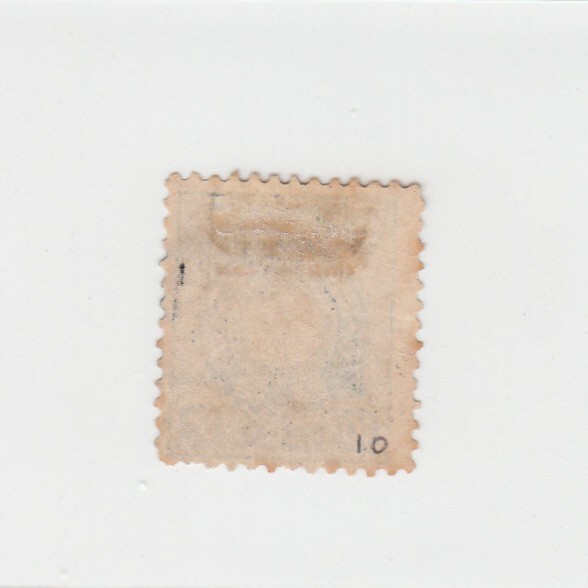 日本切手/支那加刷 菊切手 10銭/使用済・消印・満月印[S1759]_画像2