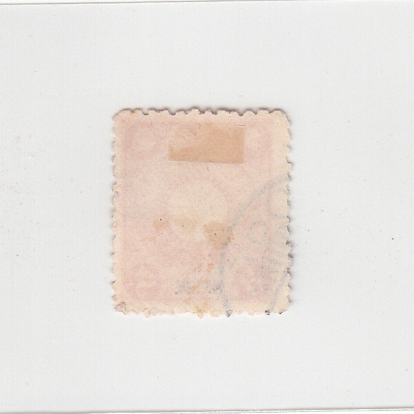 日本切手/支那加刷 菊切手 3銭/使用済・消印・満月印[S1748]_画像2