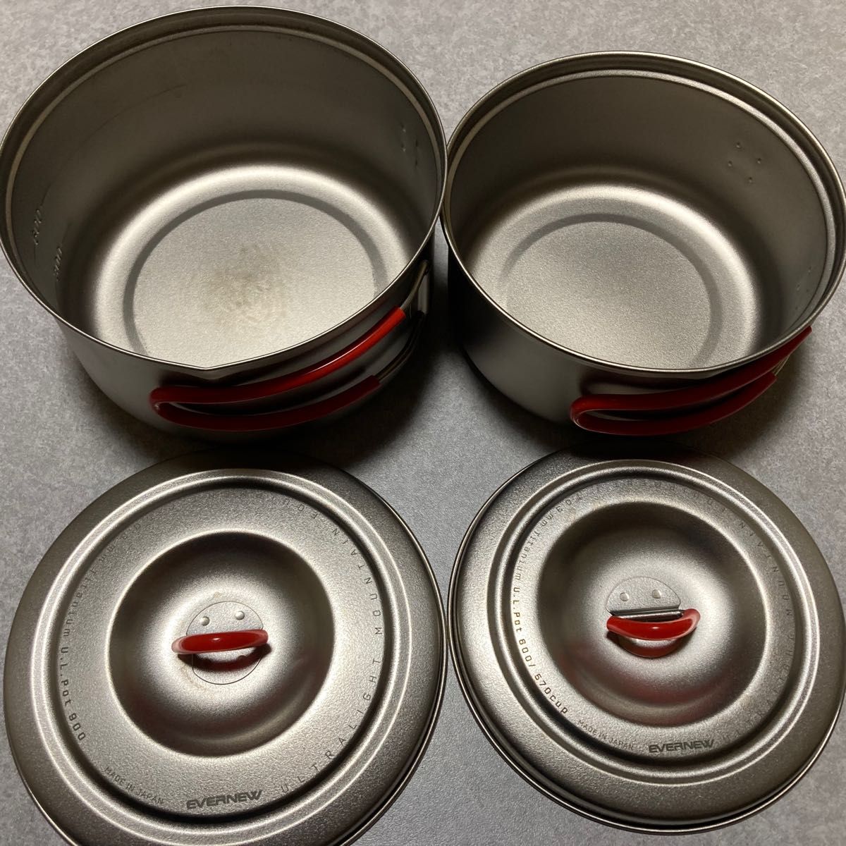 中古　エバニュー(EVERNEW) Ti U.L. Pot set 600+900 ECA535 チタン