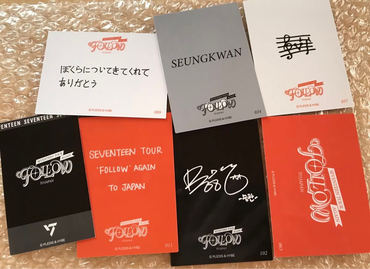 SEVENTEEN スングァン FOLLOW AGAIN JAPAN トレカ