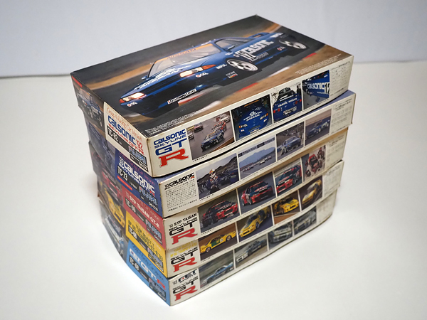 06* unopened 1/24 Fujimi Skyline GT-R 5 pcs Calsonic \'92 & \'93/TAISAN \'93/BP oil tiger mbio\'93/FET sport \'93 1 pcs defect have *