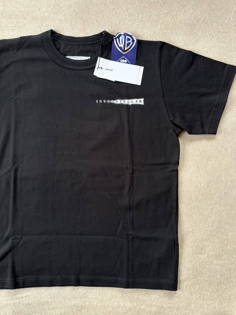 黒3新品 sacai INTERSTELLAR Tシャツ ブラック T-shirt 23AW 黒3新品 sacai INTERSTELLAR Tシャツ ブラック T-shirt 23AW
