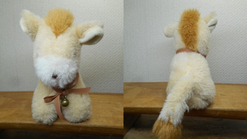  Sanrio horse soft toy horse Showa Retro Vintage old Logo made in Japan 