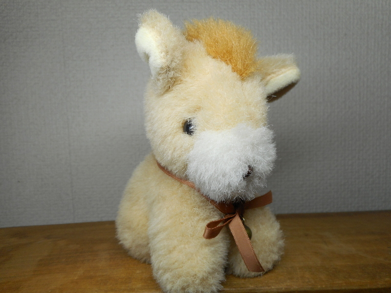  Sanrio horse soft toy horse Showa Retro Vintage old Logo made in Japan 
