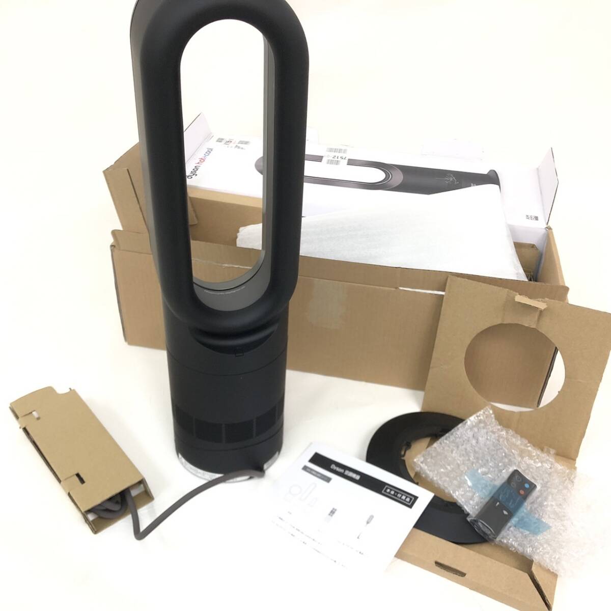 [1 jpy start free shipping ]2023 year made Dyson Dyson Hot + Cool AM09 BI N [ black / iron ] reproduction goods have been cleaned operation verification ending 39