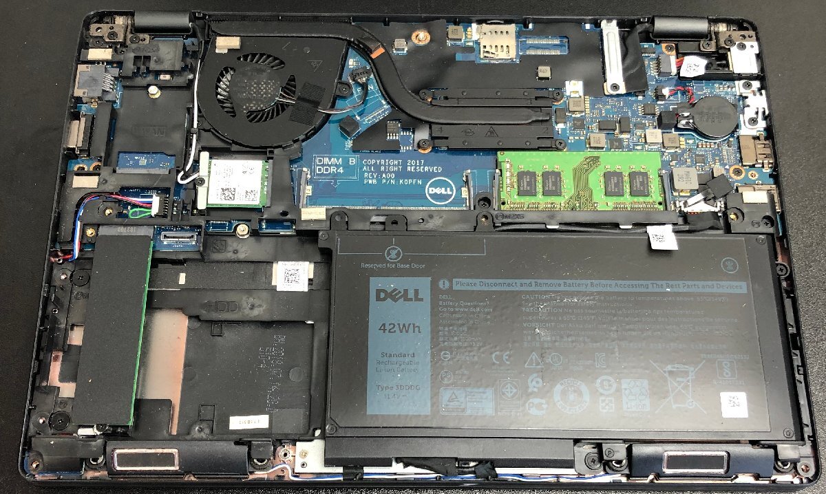 1円～ ■ジャンク DELL LATITUDE E5290 / 第7世代 / Core i5 7300U 2.60GHz / メモリ 8GB / SSD 128GB / 12.5型 / OS無し / BIOS起動可_画像3