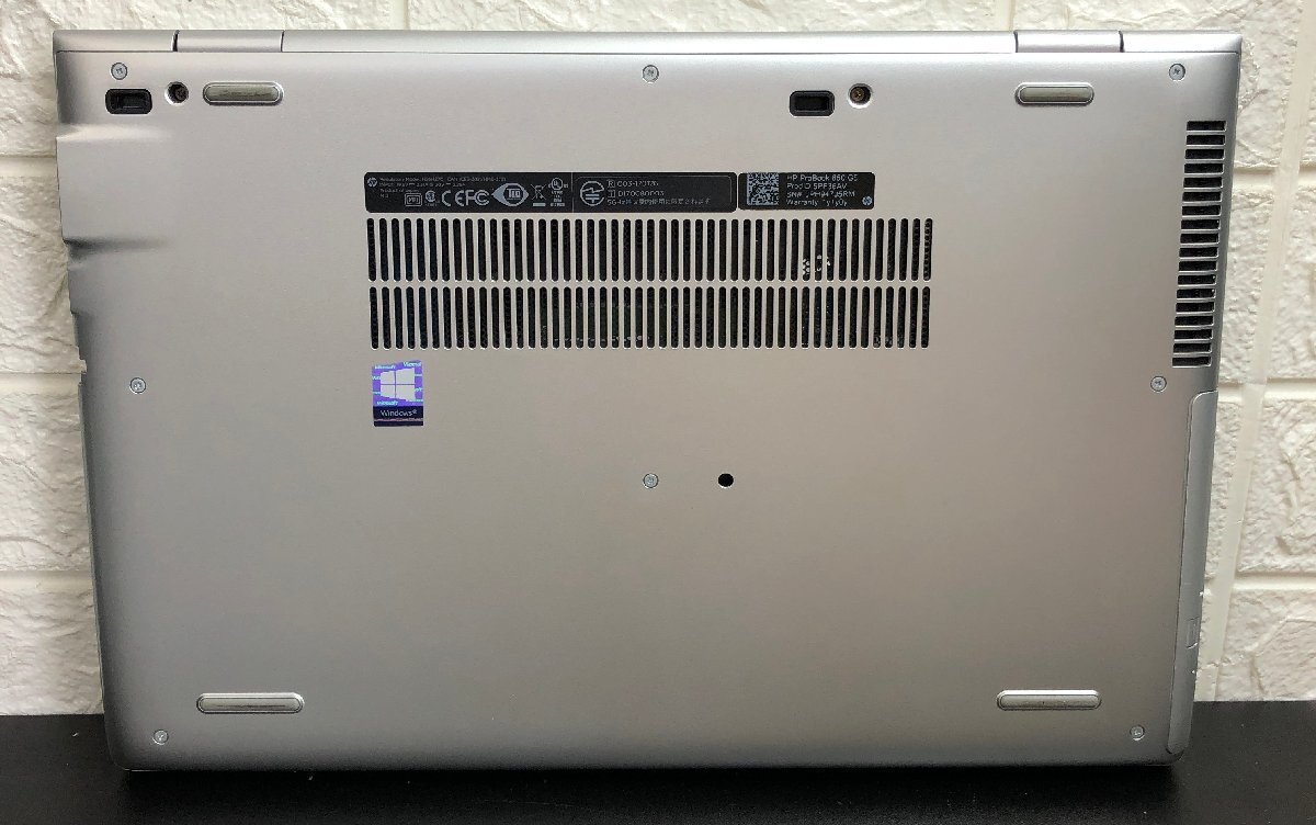 1円～ ■ジャンク HP PROBOOK 650 G5 / Core i7 8565U 1.80GHz / メモリ 8GB / SSD 256GB / 15.6型 / OS有り / BIOS起動可_画像6