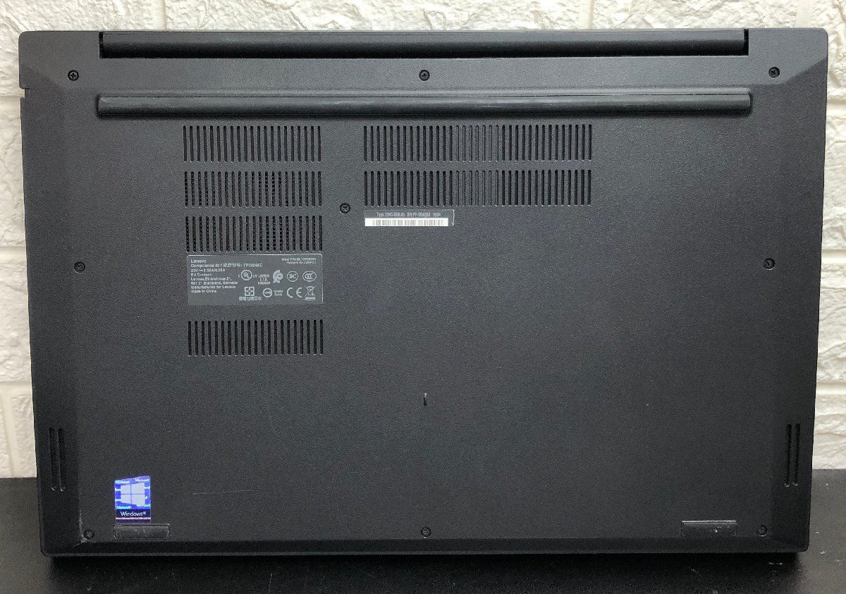 1円～ ■ジャンク LENOVO ThinkPad E590 / Core i3 8145U 2.10GHz / メモリ 8GB / SSD 256GB / 15.6型 / OS無し / BIOS起動可の画像6