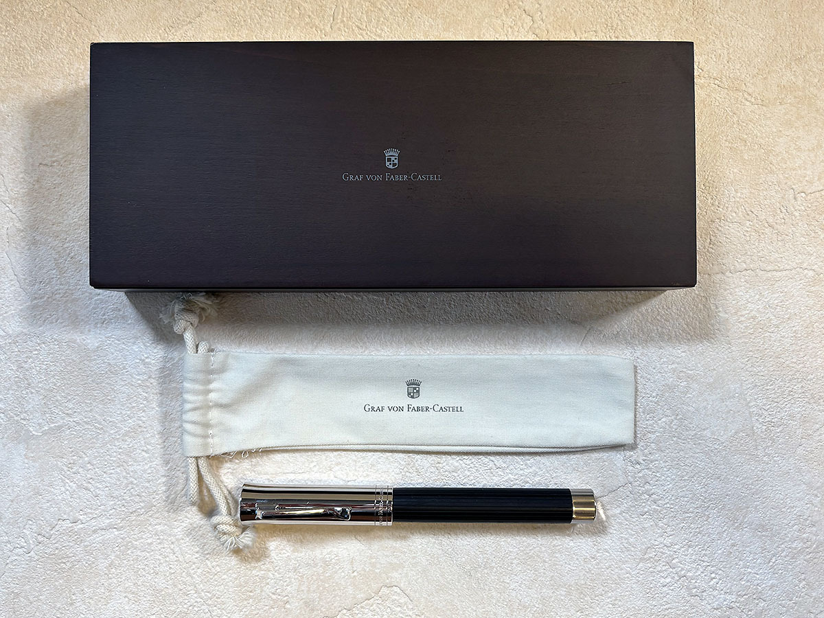 ファーバーカステル イントゥイション プラチノウッド エボニー 万年筆 Faber-Castell Intuition Platino Wood Evony Fountain Pen_画像2