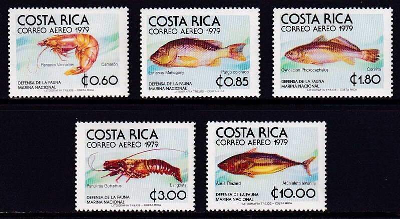15 Costa Rica [ unused ]<[1979 SC#C742-C746( aviation ) sea . living thing protection ] 5 kind .>