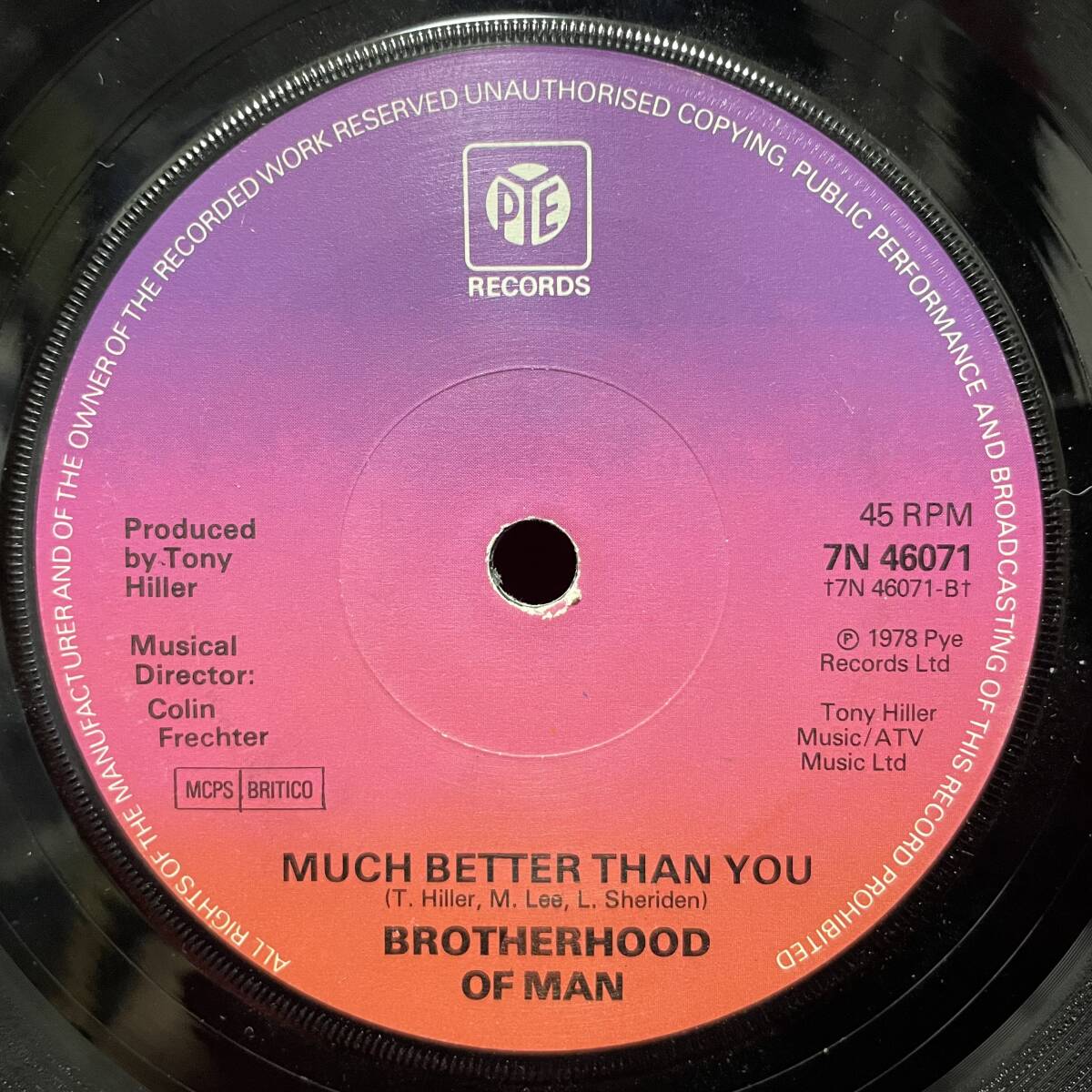 ◆UKorg7”s!◆BROTHERHOOD OF MAN◆BEAUTIFUL LOVER◆_画像2