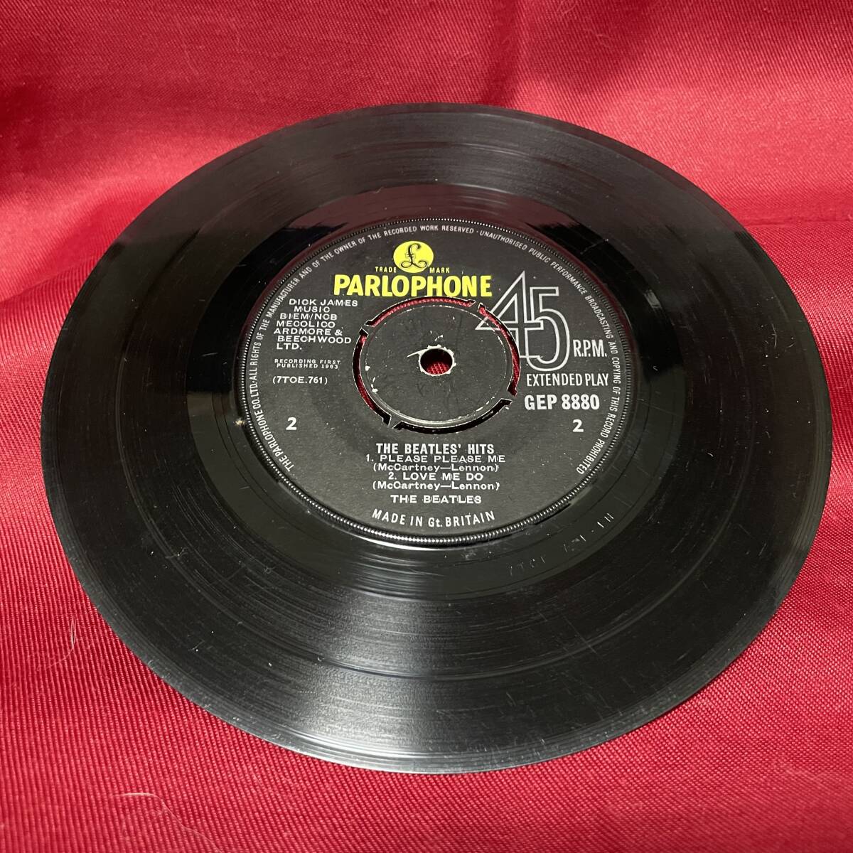 ◆1円開始!◆UKorg7”EP!◆THE BEATLES◆THE BEATLES' HITS◆_画像7