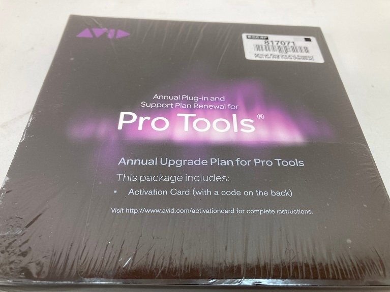 2748-O*AVID Annual Upgrade Plan Renewal for Pro Tools & annual plug-in and support plan renewal for pro tools* unused unopened goods *