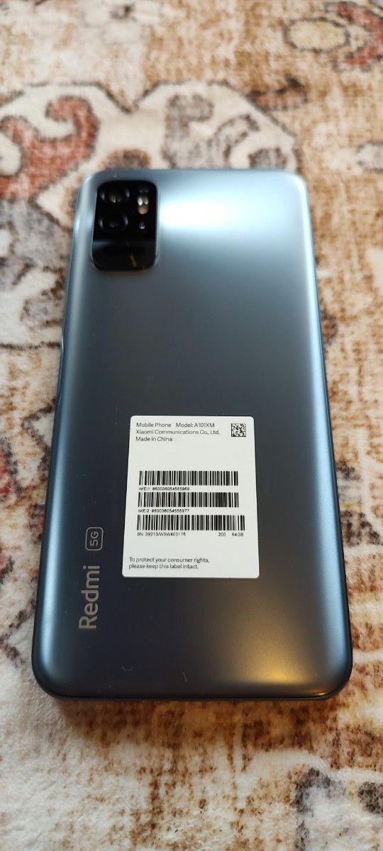 Redmi Note 10T 6.5インチ メモリー4GB ストレージ64GB アジュールブラック ソフトバンク