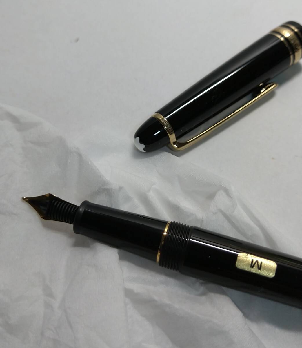 1 jpy start unused goods Montblanc my shuta-shutik fountain pen Gold coating Classic pen .M middle character Germany made 