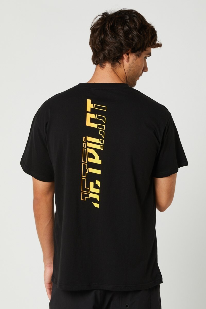 ジェットパイロット JETPILOT Tシャツ セール 30%オフ 送料無料 スーパー スプライス メンズ Tシャツ S22610 ブラック/イエロー 3XL_画像5