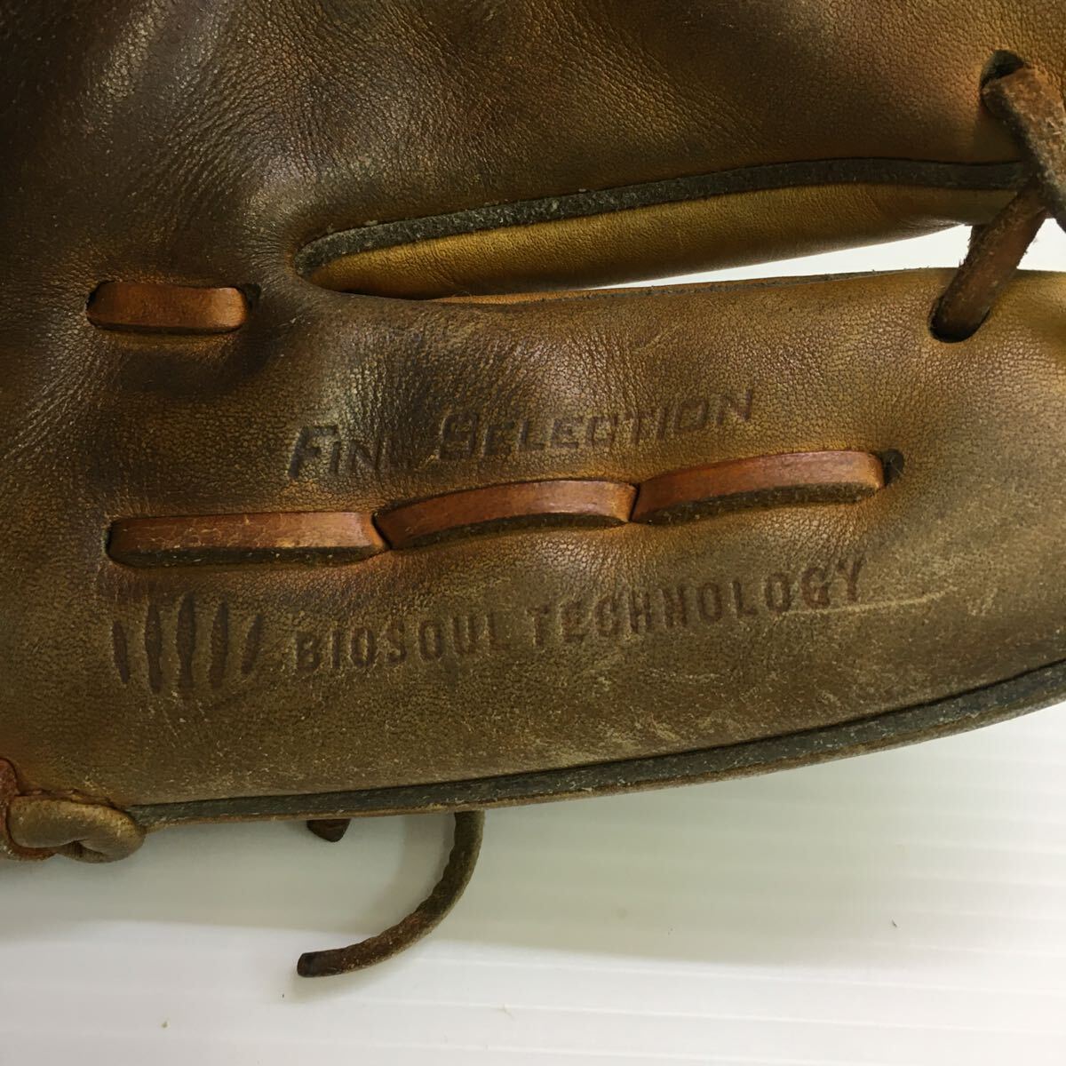 G-1173 ミズノmizuno ミズノプロ 硬式 投手用 ピッチャー グローブ グラブ 野球 中古品 臭い有り縫い跡有りの画像7