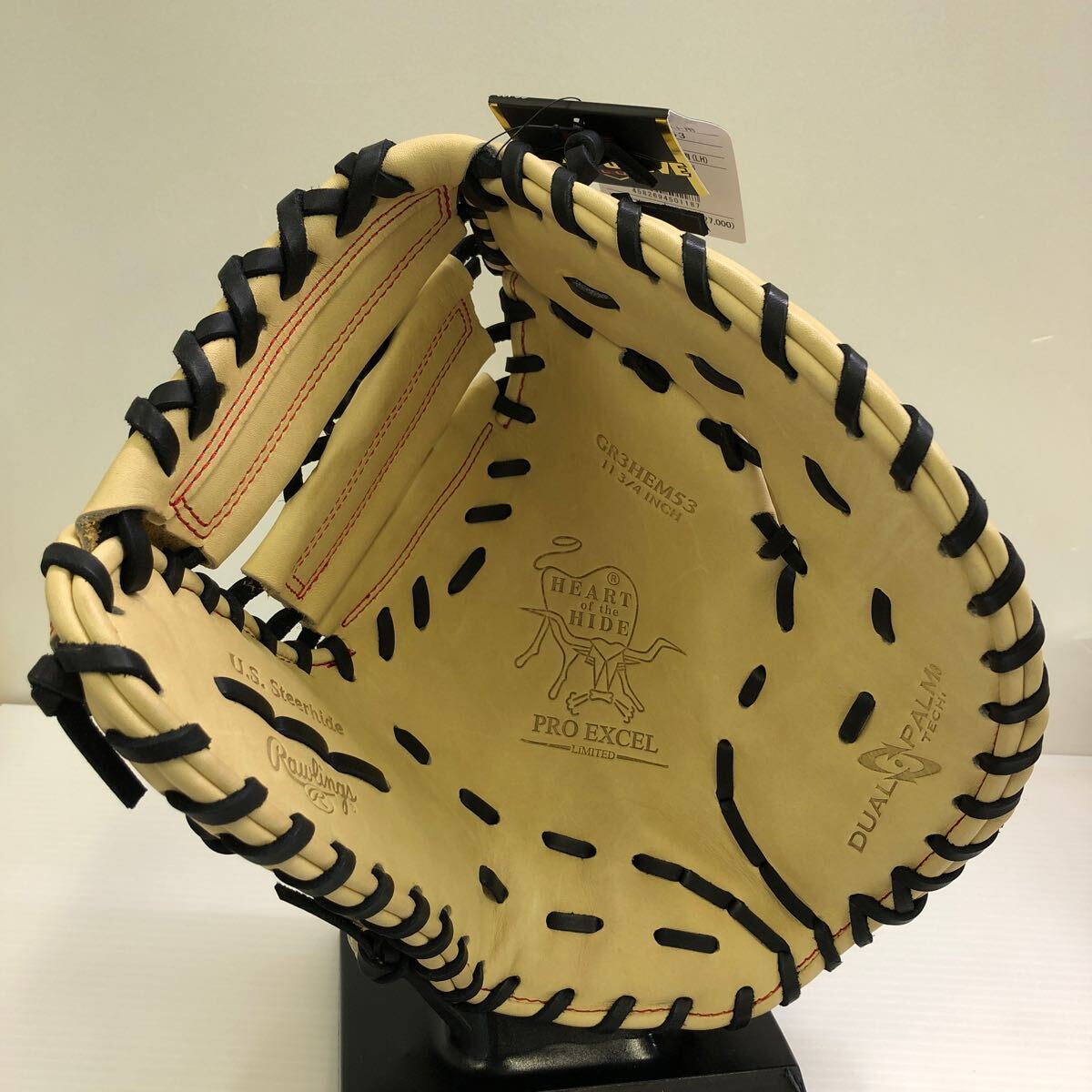 G-1202 タグ付き未使用品 ローリングス Rawlings HOH PRO EXCEL 軟式 一塁手用 GR3HEM53 ファーストミット グローブ グラブ 野球 _画像3