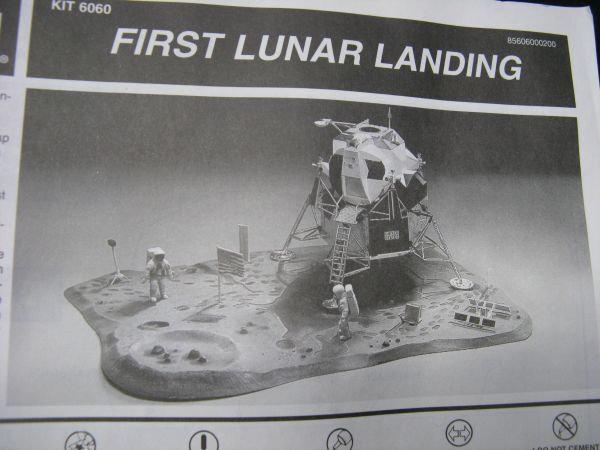 * monogram 1/48 Apollo 11 number month put on land boat FIRST LUNAR LANDING *