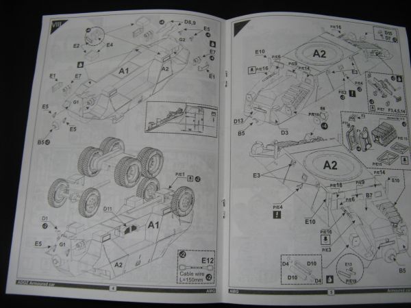 * AMGaru Senna ru model 1/35o- -stroke ro* Daimler ADGZ 8 wheel -ply equipment . car wireless equipment type *